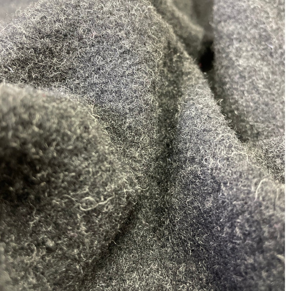 Vintage Eileen Fisher Charcoal Gray 100% Wool Long Duster Coat Large 90s - Picture 10 of 16